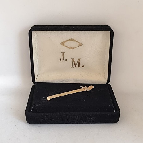 Playboy Bunny Vintage Tie Clip gold tone, like new