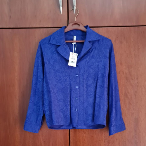 Mango shirt new, blue, viscose, sizes S and M