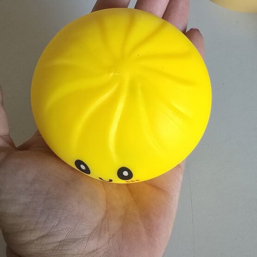 Squeeza Dumpling yellow squishy toy
