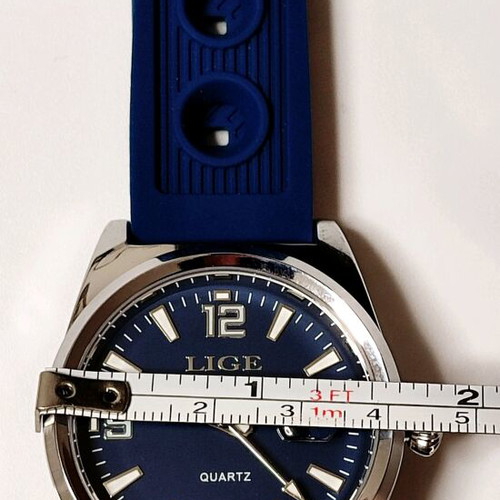 LIGE Pilot Sport Design Men's Watch new, quartz, silicone strap