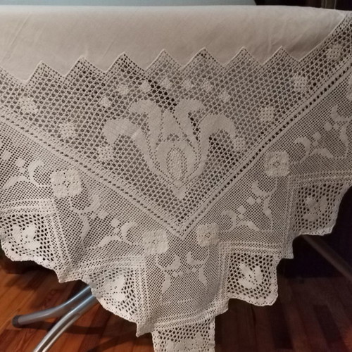 Handmade set "Tulip" new with crochet