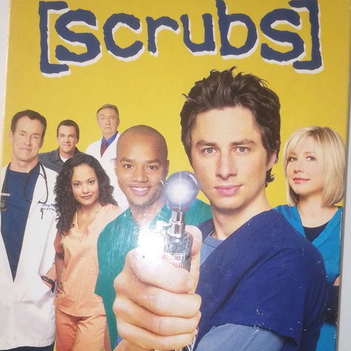 Scrubs DVD set used, seasons 4 and 5 with English subtitles, 8 discs