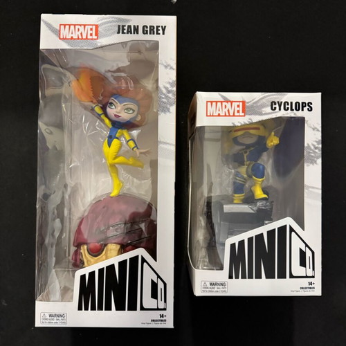 X-men Mini Co Iron Studio Storm and Jean Grey like new