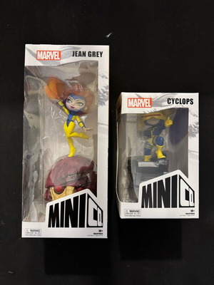 X-men Mini Co Iron Studio Storm and Jean Grey like new