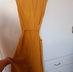 Zara dress size 36 with pockets and fabric belt, mustard color