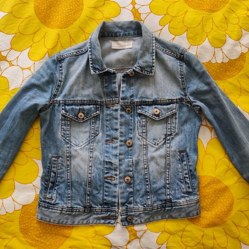 Mango women's denim jacket XS used, blue