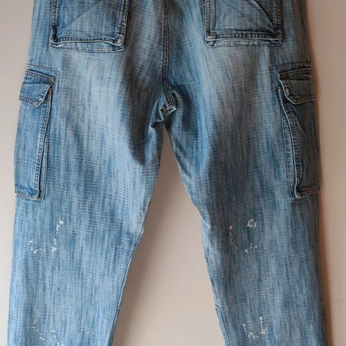 Raw Oxygen cargo jeans used, with zippers and side pockets