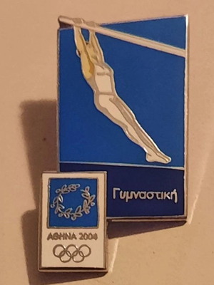 Καρφίτσα ΑΘΗΝΑ 2004 Ολυμπιακοί Αγώνες Γυμναστική Limited Edition