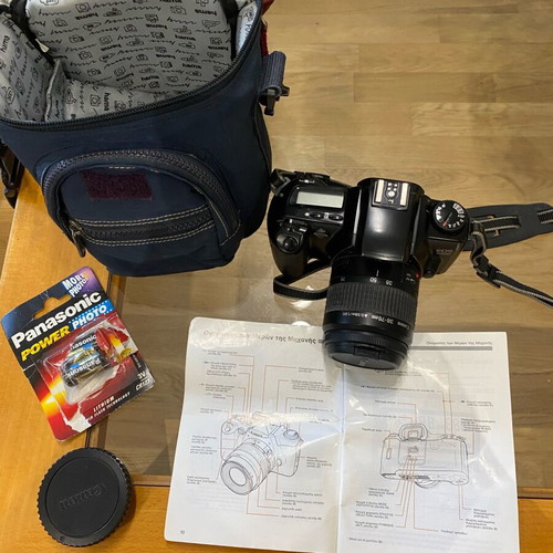 Canon EOS 3000 analog camera with 38-76mm lens and case