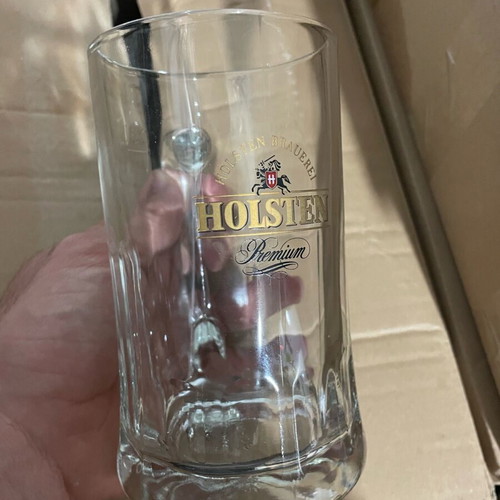 Holsten beer glasses like new, set of 2