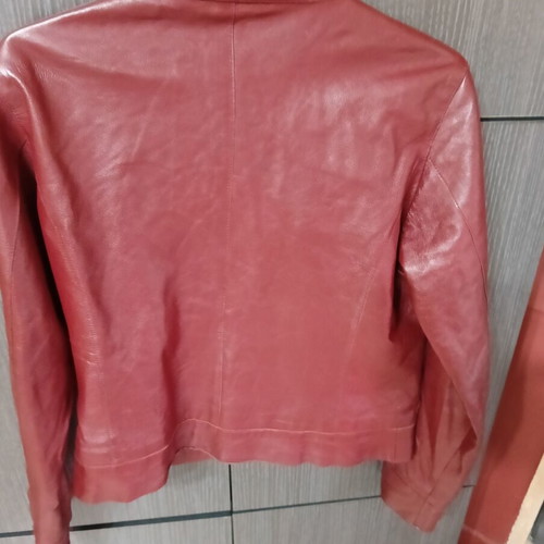 Leather jacket WE WOMEN used, size M 38-40, red