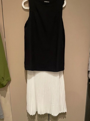 Shein dress medium new, black and white