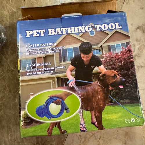 Pet Bathing Tool new, easy install for faster pet baths