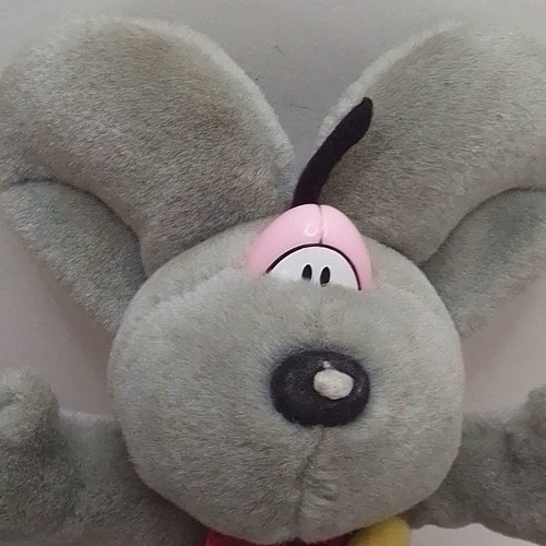 Diddl Mouse grey plush toy used