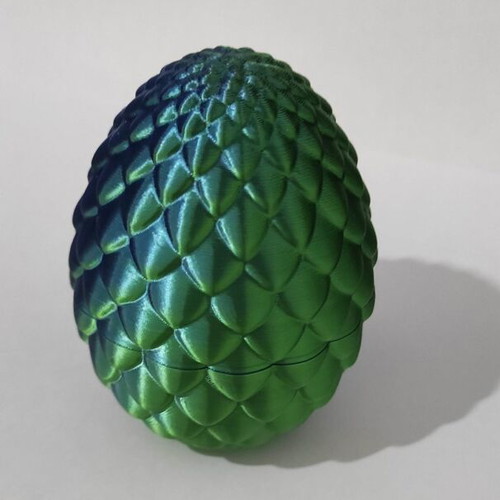 3D Printed Dragon with Two-Tone Egg new