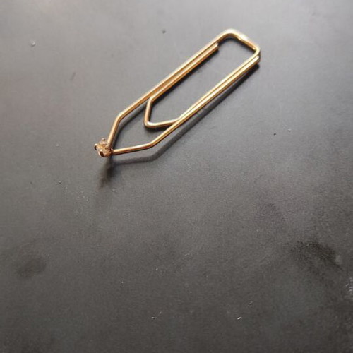 Gold 18K Tie Clip new, length 3.5cm