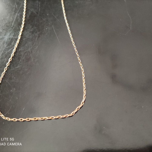 Gold chain K14 new, 22cm length, 2.9g weight