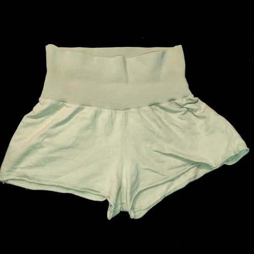 Pistachio Green Shorts like new, size S-M, cotton, adjustable waist