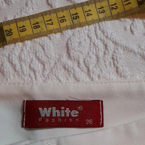 Y2K White Bell-Bottom Pants like new, Size 36