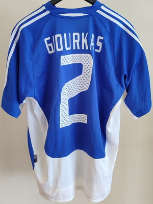 Hellas 2004 Giourkas Adidas vintage jersey Euro 2004 champions Greece, size large