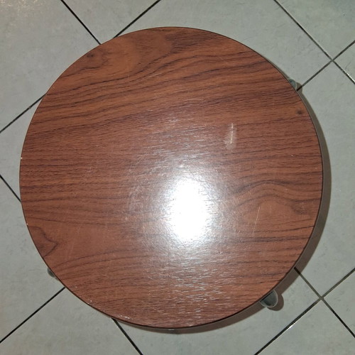 Wooden metal stool used