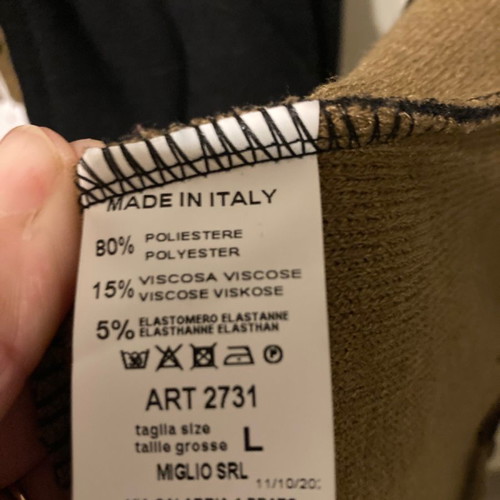 Italian women's Asley jacket new, dark blue with camel lining
