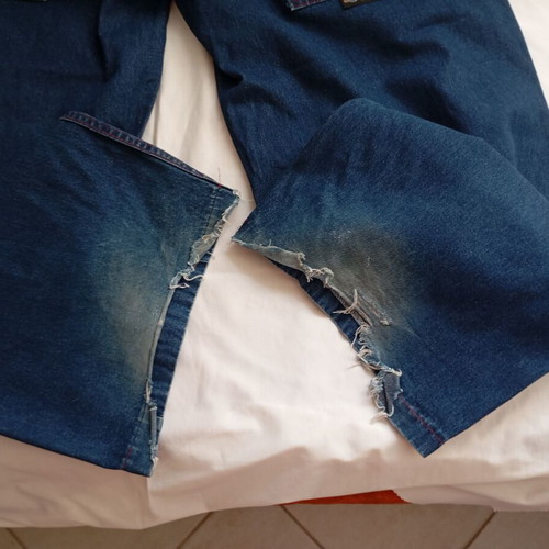 Doctor Vintage Baggy Rave Jeans Pants 3XL Used Dark Blue