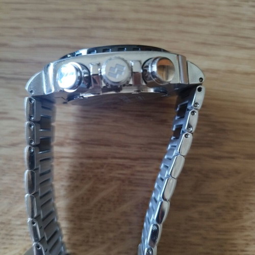 Jacques Farel wristwatch used, silver, with chronograph