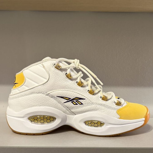 Reebok Question Mid yellow toe sneakers new, size 44