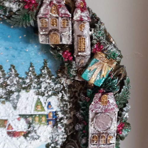 Christmas decoration new, 30 cm foam wreath