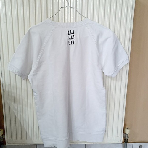 Unisex short-sleeve cotton T-shirt, white