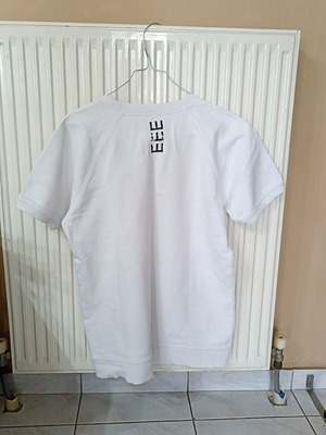 Unisex short-sleeve cotton T-shirt, white