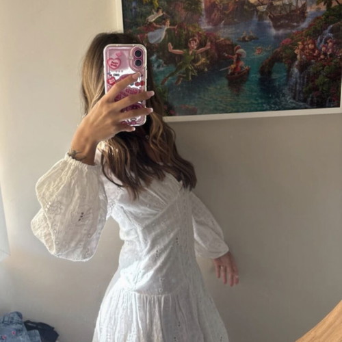 Zara boho white mini skirt new, size XS EU