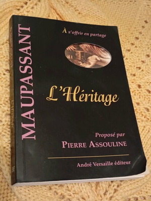 L'héritage book like new, French