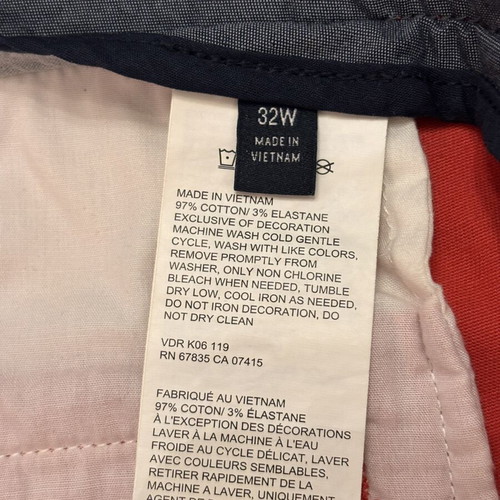Nautica men's chino shorts coral size W32 like new