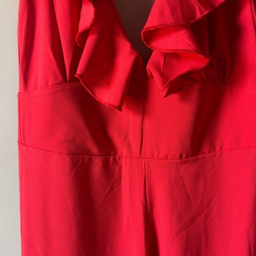 Hyper red one-piece jumpsuit new, unworn s-m