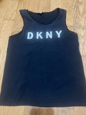 DKNY girls' blouse used, black sleeveless top size 14