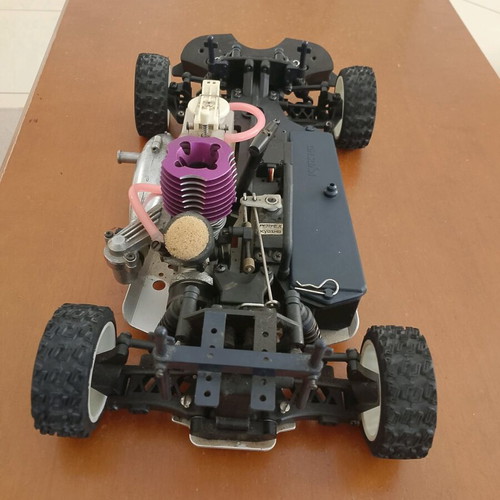 Gas-powered remote control Subaru racing car like new