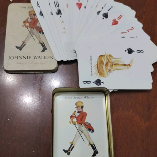 Jonny Walker collectible playing cards used with metal box
