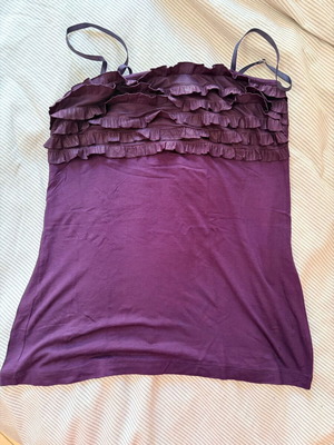 Μπλουζάκι μακό τυραντέ μωβ μεταχειρισμένο Pink Woman μέγεθος M