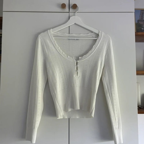 Zara top like new, white, size S