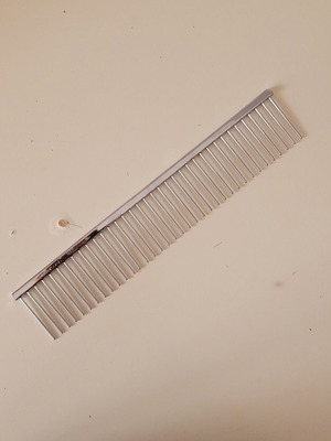 All Systems Ultimate Poodle Finishing Comb new, steel with chrome coating