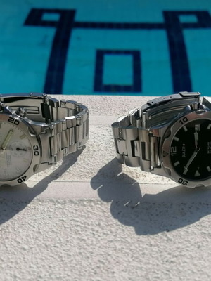 Buler Sea Rover watches like new, black and silver
