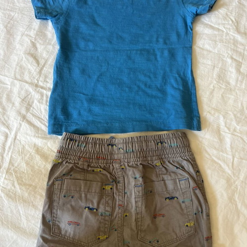 Shorts and T-shirt set for boy 12-18 months used