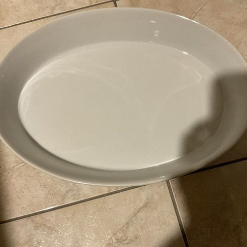 Heat-resistant porcelain baking dish like new, 39x28x7 cm