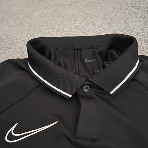 Nike Dri-FIT Academy 21 Polo shirt black and white, size S