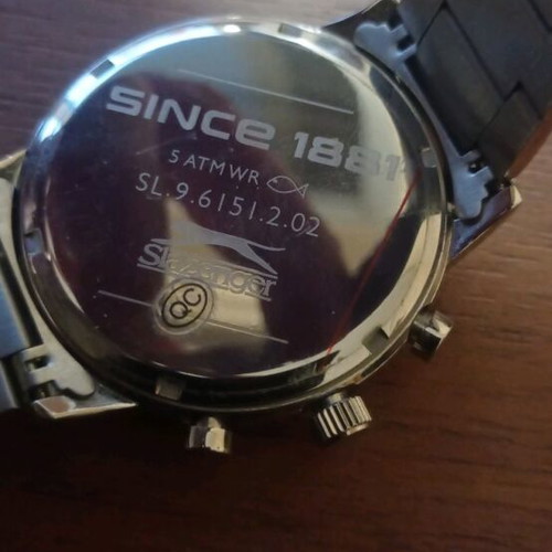 Slazenger SL.9.6151.2.02 wristwatch like new, silver