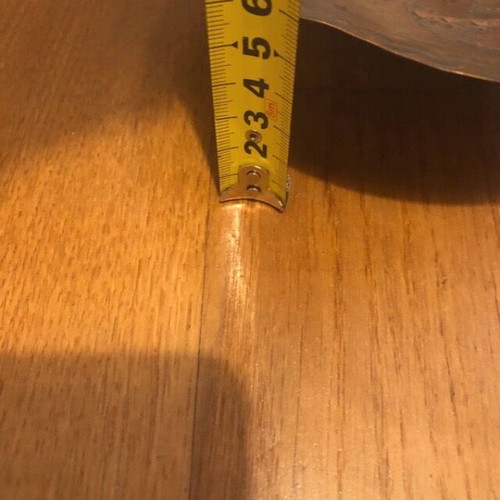 Copper vintage decorative bowl used with engraved floral patterns