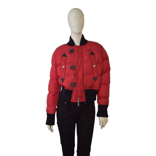 DSQUARED2 Misty Mountains Red Puffer Bomber Jacket IT 46