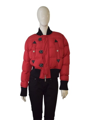 DSQUARED2 Misty Mountains Red Puffer Bomber Jacket IT 46